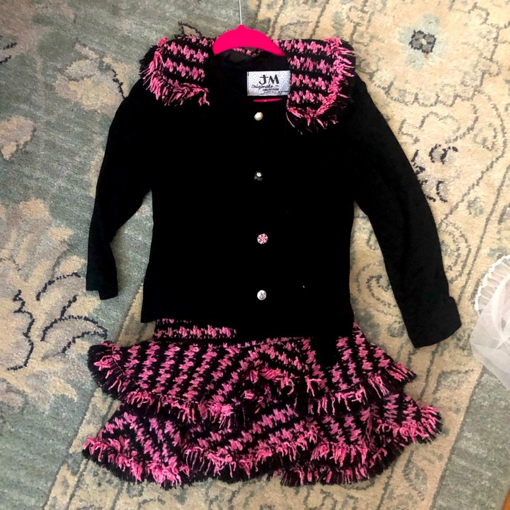 JM originals 2 pc cardigan and skirt size 2t